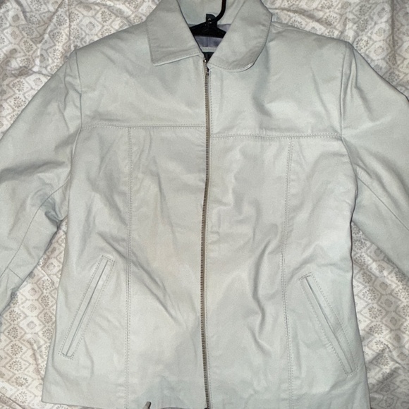Reza Duro Leather Jacket - Light Gray (Size: 36 (M)) - Picture 1 of 6